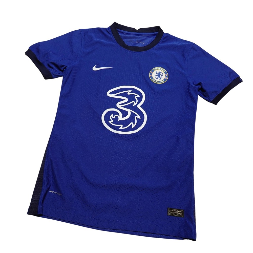 Chelsea FC Jersey Mens M Blue Soccer Football Vaporknit Home Three Sponsor Nike